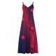 thumbnail image 3 of Puntoco Vestidos Mujer Verano Estilo Verano Mujer Día De La Independencia Impreso Correa De Vacaciones Vestido con Cuello En V, 3 of 4