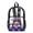 Cat American Flag Star, variant on COEQINE Clear Backpack for School Boys Bookbag PVC Polyester See Through Book Bag with Padded Shoulder Straps, Heavy Duty Work Bag Transparent Daypack, Shark Basketball Blue