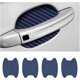 thumbnail image 1 of pegatinas para manijas de puertas de coche, fibra de carbono, antiarañazos, protector de manijas de puertas automático que no deja marcas, universal para la mayoría de manijas de coche., 1 of 5