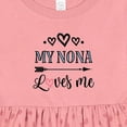 thumbnail image 4 of Inktastic My Nona Grandma Loves Me Girls Girls Baby Dress, 4 of 5