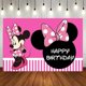 thumbnail image 1 of Fondo de vinilo de dibujos animados para fiesta de cumpleaños de niños, paño de pared personalizado de Mickey Mouse, Minnie Mouse, decoración para Baby Shower, 1 of 4