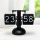 thumbnail image 1 of Reloj con tapa automática, reloj de mesa con números grandes, reloj de escritorio con tapa Digital Retro, reloj mecánico para restaurante, escritorio, negro, 1 of 10
