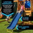 thumbnail image 5 of Sportspower North Peak Wooden Swing with Swing Swings, 6' Slide, Play Fort, Rock Climber & Sandbox, for Kids 3-8, 5 of 9