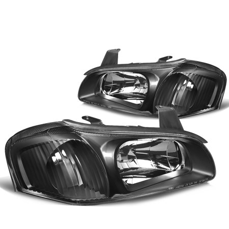 99 Nissan Maxima Euro Headlights - For 2000 to 2001 Nissan Maxima Euro Style Headlight Black Housing Clear Corner Headlamp Left+Right