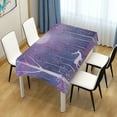thumbnail image 4 of Yayeee Tablecloths 54" x 54" Rectangle Wrinkle Resistant Party Table Cover, Purple Forest, 4 of 8