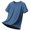 Navy, variant on MuXiKeJi Clothes Quick Dry Ice Athletic Silk T-Shirts for Men, Athletic Short Sleeve Moisture Wicking Tee for Running,Training (1 Piece)