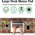 thumbnail image 2 of Gaming Mouse Pads Geometric Large Desk Pad Keyboard Pad Mousepad XXL Non-Slip Rubber Base Waterproof with Stitched Edges 35.4" X 15.7" for Game Office, American Navajo Style Aztec, 2 of 6