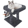 thumbnail image 6 of WK Cat Tree Tower with Scratching Board and Toy Balls, Grey, 6 of 11