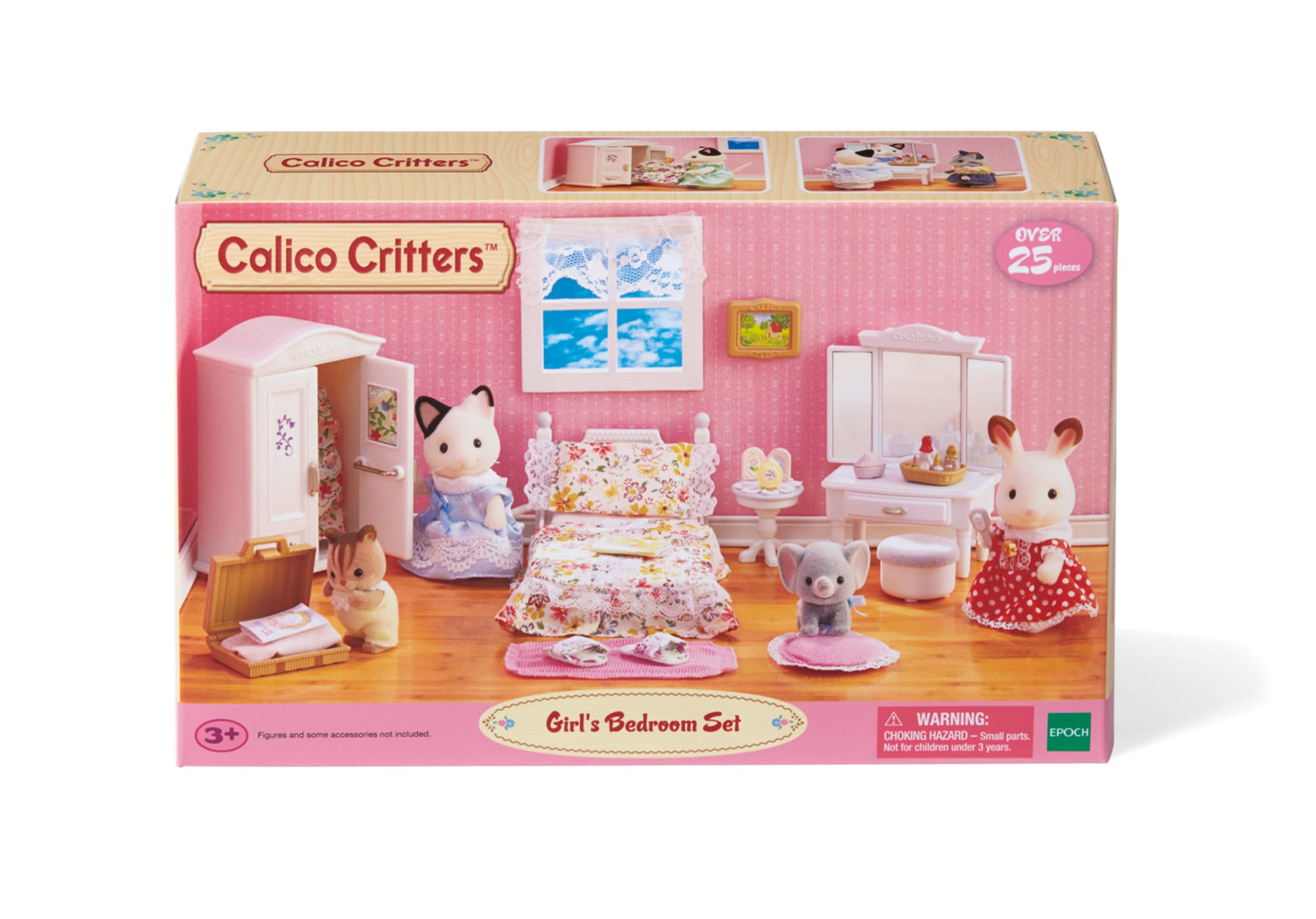 calico critters bedroom & vanity set