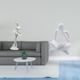 thumbnail image 2 of Escultura De Figura De Pensadora Abstracta De Bailarina Moderna, Adorno Creativo De Escritorio Para Dormitorio, Chimenea, Oficina, Entrada, Estante De Mesa, 2 of 8