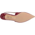 thumbnail image 4 of Sam Edelman Fitzgerald Red Mahogany Pointed Toe Slingback Kitten Heeled Pumps (Red Mahogany, 8), 4 of 6