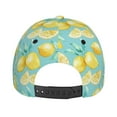 thumbnail image 6 of Fotbe Yellow Lemon Baseball Cap, Yellow Lemon Print Dad Hat,Outdoor Hat,Adjustable Sports Cap, Perfect For Activities, 6 of 9