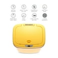 thumbnail image 2 of DZT-12-5WH Bedroom or Bathroom Automatic Touchless Infrared Motion Sensor Trash Can, 3 Gal 12 L, ABS Plastic (Rectangular, Cream) Trashcan, 2 of 6