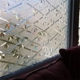 thumbnail image 2 of El vidrio esmerilado manchado privacidad de la película estática de la ventana 3D se aferra con el raspador de la película UHUSE película de la ventana, 2 of 10