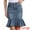 Blue Grey, variant on DARING DIVA Women's Bodycon Fishtails Ruffled Knee Length Jean Skirt M Light Blue