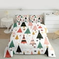 thumbnail image 3 of Homewish Boho Cartoon Xmas Tree Full Size Comforter Sets,Colorful Christmas Snowflake Bedding Comforter Set,Abstract Snwoflake Bedding Sets For Girl Boy,Luxury Bedroom Decor Reversible,3pcs, 3 of 9