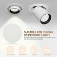 thumbnail image 4 of 2 láminas difusoras de luz: difusor de luz suave antideslumbrante de 18 cm para lámparas de techo. Pantalla de tela para dormitorio infantil y sala de estar., 4 of 7