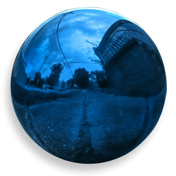 Trademark Innovations 10" Stainless Steel Gazing Mirror Ball (Blue)
