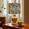 Linen Drum Lamp Shades Monochromatic Mechanical Parts 13" x 13" x 10 ...