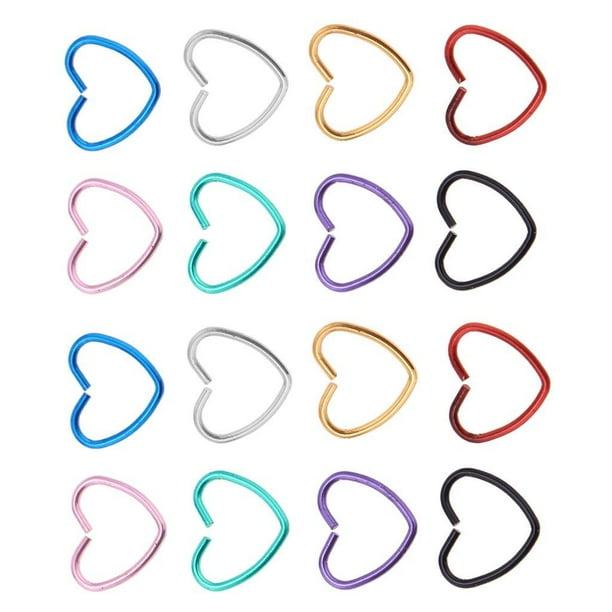 16pcs anillos de Piercing de Acero inoxidable Labret labio tragus Multicolor Sunnimix Anillo de aro de nariz