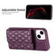 thumbnail image 3 of ELEHOLD for iPhone 11 Case Wallet with Credit Card Holder Crossbody Lanyard, Soft PU Leather Magnetic Flip Folio Purse Case for iPhone 11,Purple, 3 of 6