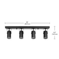 thumbnail image 3 of Globe Electric 91005459 Kennedy 24" Wide Led Accent / Spot Lights Linear Ceiling Fixture -, 3 of 7
