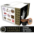 Perfect Samplers Coffee Pods Variety Pack, 50 Count for Keurig K Cups Makers