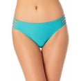 thumbnail image 2 of California Waves Womens Juniors Strappy Hipster Swim Bottom Separates, 2 of 2