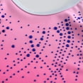 thumbnail image 3 of Girls Ballet Leotard Sleeveless Diamond Bright Spotted Body Suit Practice Clothes for Dance and Gymnastics, Pink, Size 12, 3 of 6