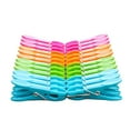 thumbnail image 1 of TRKIYQC Paquete de 24 pinzas de tela de plástico, pinza para ropa a prueba de viento con resorte para el hogar, pinzas para la ropa, soporte para estante de secado TRKIYQC casual, 1 of 6
