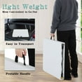 thumbnail image 5 of CL.HPAHKL 4 FT Folding Table Adjustable Height, Plastic Folding Tables Fold-in-Half Party Tables with Carrying Handle Portable Tables Folding for Picnic, Dining, Party, Office, Home, Black, 5 of 8