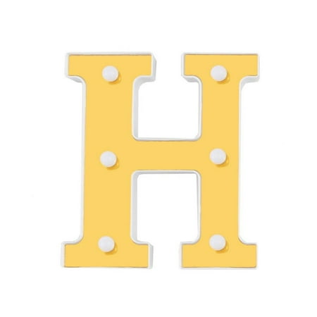 

SweetCandy Letter Ornaments LED Light Battery Powered Luminous A-Z Letter Lamp Night Light For Christmas Wedding Birthday Party Decoration
