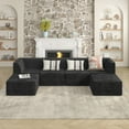 thumbnail image 3 of Modern Minimalist Corduroy Single Sofa 85cm for Living Room - Space-Efficient and Comfortable, 3 of 5