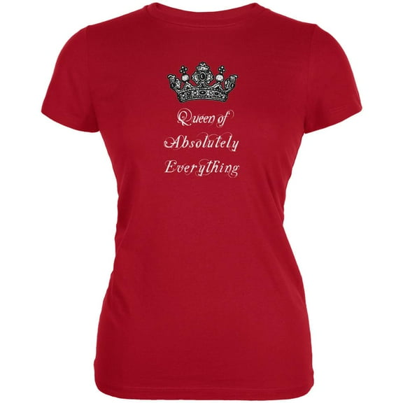 Queen of Everything Red Juniors Soft T-Shirt - Large