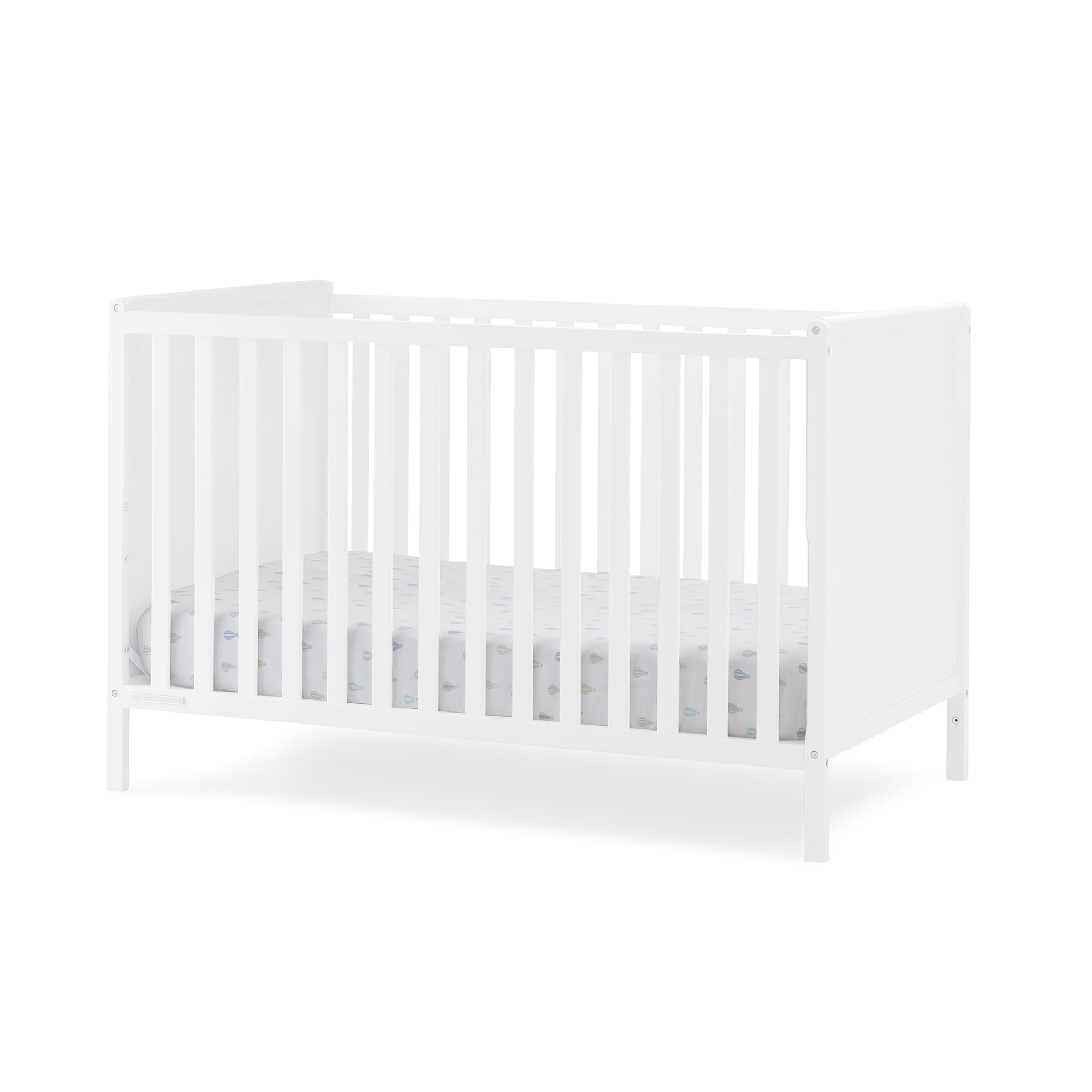 Delta Children Ruby 6-in-1 Convertible Crib & Changing Table 2-Piece Set - Greenguard Gold Certified, Bianca White