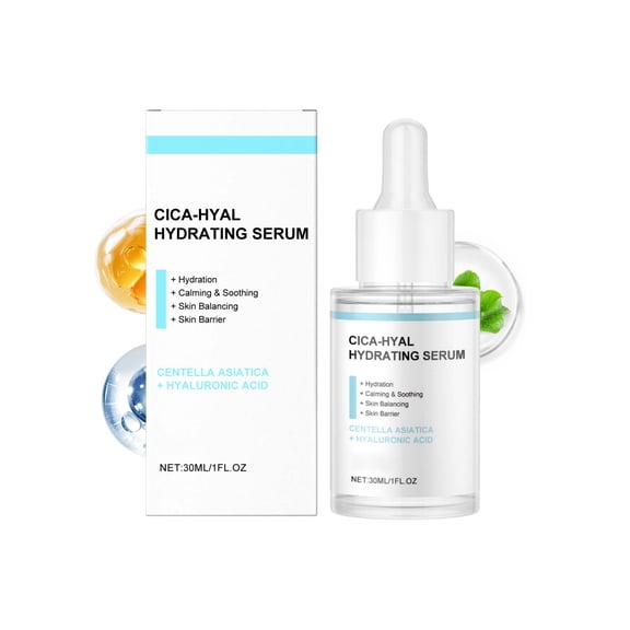 Alvantor Hyaluronic Acid Serum with Centella Asiatica - Moisturizing Face Essence for Dry Skin, 1 fl. oz