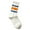 Orange, variant on IWRICH Couples Crew Socks Striped Athletic Socks for Women Men Fashion Slouch Solid Color Mid Calf Tube Socks Yellow