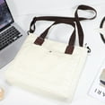 thumbnail image 3 of Worgeous Simple Canvas Tote Bag (white) Beach Purse for Women 's, 3 of 8