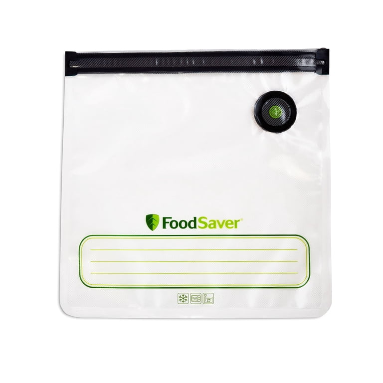 FoodSaver Reusable Gallon Vacuum Zipper Bags, 8 Count BPA-Free