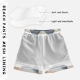 thumbnail image 3 of FORMRS Boys Swim Trunks Quick Dry Mesh Liner Boardshorts Sizes XS-XL, Pink Geometric, 3 of 7