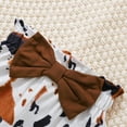thumbnail image 2 of LAPAKIDS 18 Months Baby Girl Clothes 24 Months Girl Outfits Ruffle Sleeve Bodysuit + Cow Print Pants + Headband, 2 of 6