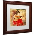 thumbnail image 2 of Trademark Fine Art "Vanessa" Canvas Art by Joarez, White Matte, Wood Frame, 2 of 4