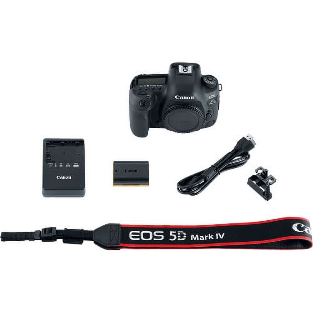 Canon EOS 5D Mark IV DSLR Camera with 24-105 mm F/4l II Lens +32GB SD +Buzz-Photo Bundle - image 6 of 9