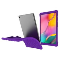 EpicGadget Silicone Case for Galaxy Tab A 10.1 2019 SM-T510/SM-T515, Diamond Grid Silicone Rubber Gel Cover Case for Samsung Galaxy Tab A 10.1 Released in 2019 (Purple)