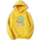 thumbnail image 3 of Sudadera con capucha de dinosaurio de té Boba de dibujos animados, ropa linda de manga, sudaderas para mujer y hombre, sudaderas de invierno de polar con bolsillo, suéteres de cuello redondo, 3 of 5