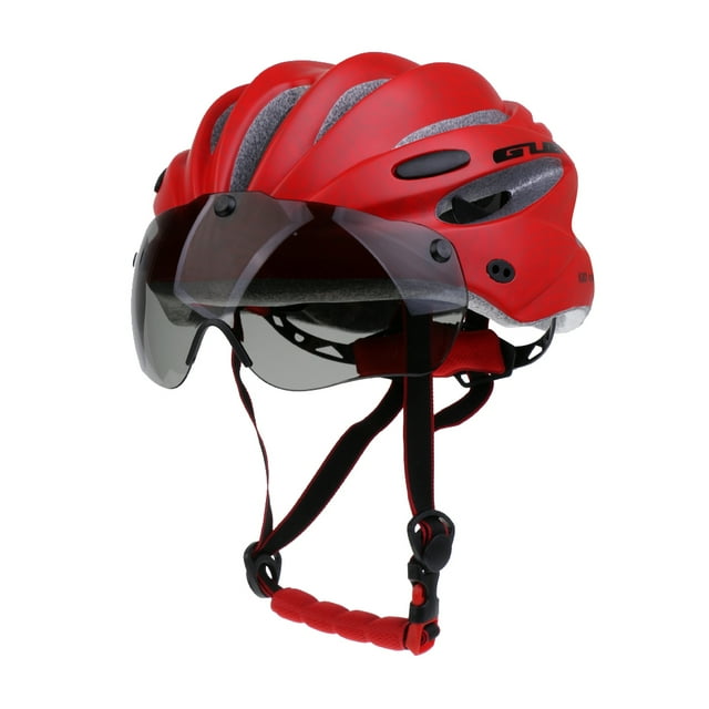 Adult Réglable Vélo de Route Vélo de Montagne Ultraléger Intérieur Protecteur de Menton et Visière Gris / Rouge / Noir