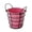 Pink, variant on OIUR Storage Bucket with Iron Frame Hanging Planter Basket Balcony Flower Pot Hanger Home Decoration Vase with Handle for Living Room Courtyard