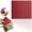 Red, variant on Clearance Under $5.5! Leather Faced Square Notebook Carrying Notebook In Red Composition Notebook Notepad