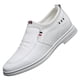 thumbnail image 5 of Zapatos blancos de verano de cuero genuino estilo coreano primavera y otoño zapatos de hombre invisibles con aumento de altura interior zapatos de hombre casuales de negocios de cuero para hombres, 5 of 5