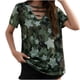 thumbnail image 1 of Blusa de manga corta con cuello en V Pompotops hkajfhjk461933 Talla S, 1 of 9